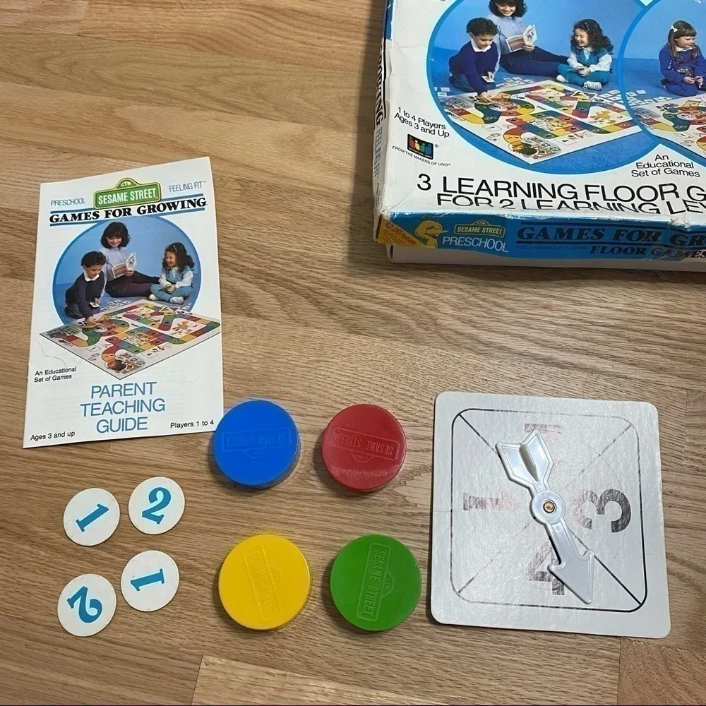 Sesame Street Games for Growing Floor Preschool Feeling Fit Ages 3 + Big Bird